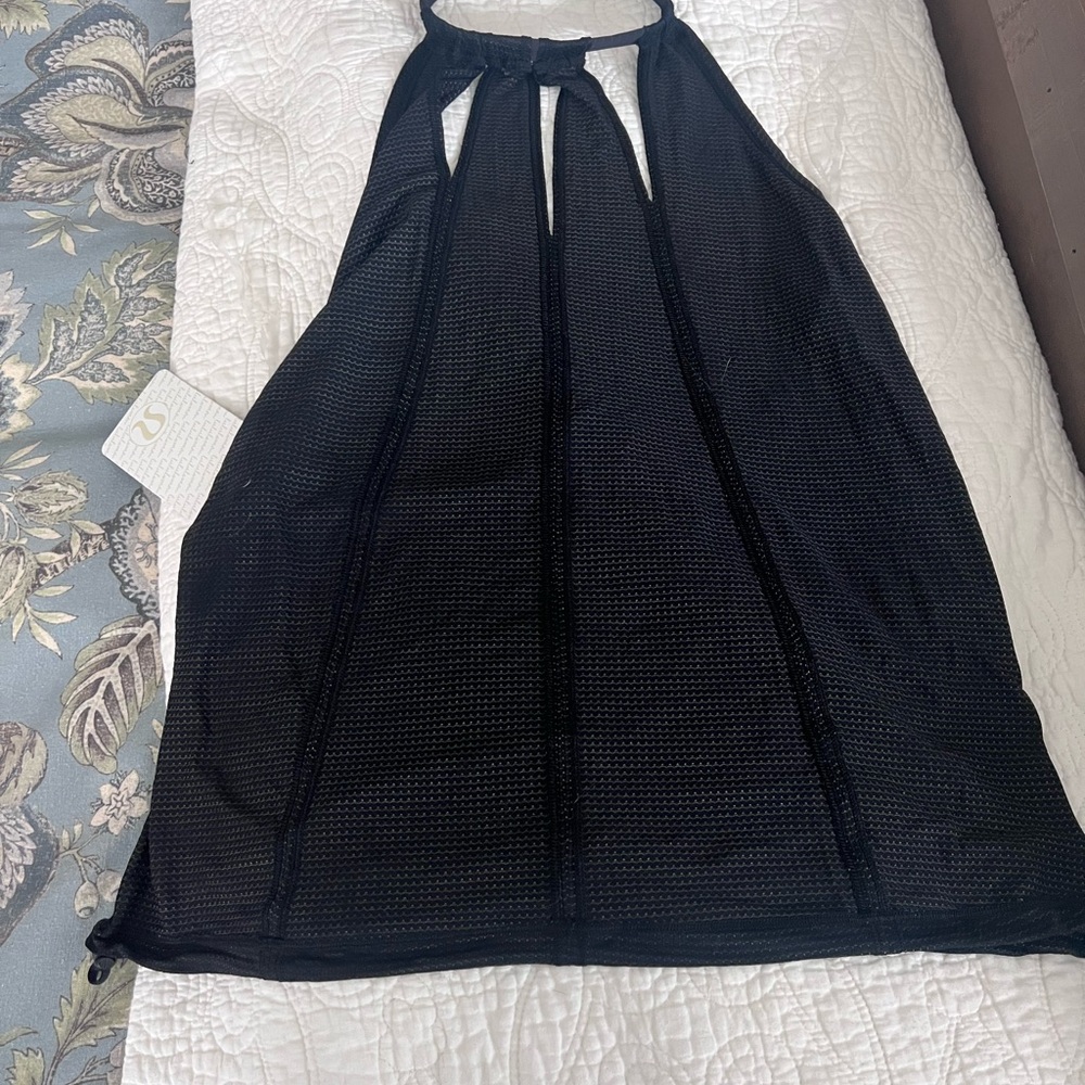 Lululemon Black Mesh Tank Top